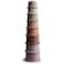 mushie Stacking Cups Toy 8pcs Made in Denmark Petal