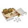Kghios Montessori Math Beads Toys Materials for Toddlers Golden Beads and Cards Materials Bank Game Thousand Cube Decimal System Mathematics Teaching Materials Baby Preschool Education Toys