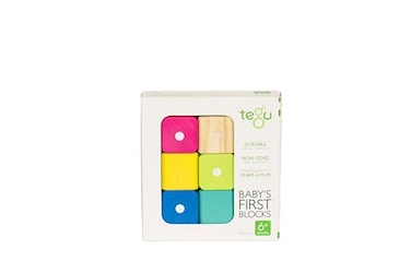 Tegu 6 Piece Magnetic Babys First Building Blocks Tints