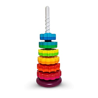 ODELA Spinning Toy Premium Stacking Toy for Kids Strong ABS Plastic Rainbow Spinning Wheel Toy Fun and Engaging Brain Development Toys for Kids