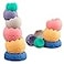 Miawow Stacking Balls Soft Toys for Babies 6 12 18 Months 1 Year Old Girls Boys Toddlers Sensory Educational Montessori Baby Blocks Infant Newborn Teething Learning Stacker CupsEaster Basket