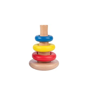 Adena Montessori Baby Toys for 612months Rocking Stacker Designed for Toddlers