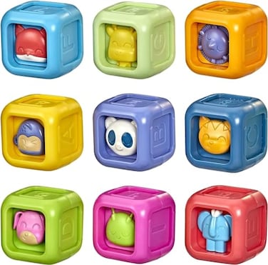 Playskool Critter Building Blocks Toddler and Baby Toy for Ages 6 Months and Up
