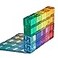 Candywood Rainbow Acrylic Gem Cubes Blocks Children Educational Sensory Training Crystal Toys Baby Learn Color Light Shadow Stacking Toys 20Pcs