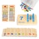 TOOKYLAND Peg Board Toddler Toys Counting Wooden Toys with 55 Pegs Wooden Math ManipulativesMontessori Math and Numbers for Kids Kindergarten Learning Activities