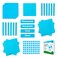 Simply magic 1314 PCS Jumbo Blue Magnetic Base Ten Blocks for Math Headings Math Manipulatives Base 10 Blocks Place Value Manipulatives Magnets Counters for Kids Classroom Must Haves