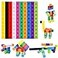 SpriteGru Math Linking Cubes Set of 100 Math Cubes Manipulative Connecting and Counting Snap Blocks for Early Math and Construction Educational Toy for Preschool Kindergarten Homeschool