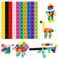 SpriteGru Math Linking Cubes Set of 100 Math Cubes Manipulative Connecting and Counting Snap Blocks for Early Math and Construction Educational Toy for Preschool Kindergarten Homeschool