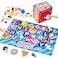 JoyCat Mystery Alphabet Box for Kids 52 PCS Letters Sorting Matching Game Activities Letter Sounds Fine Motor Learning Toys for Preschool Kindergarten Classroom Easter Basket Stuffers Gifts for Kids