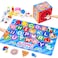 JoyCat Mystery Alphabet Box for Kids 52 PCS Letters Sorting Matching Game Activities Letter Sounds Fine Motor Learning Toys for Preschool Kindergarten Classroom Easter Basket Stuffers Gifts for Kids