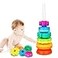 LBAIBB Spin Stack ToysBaby Spinning Toy ABS Plastic and Color Rainbow DesignFocus on Children Educational and Interactive Learnings Stack Toys Suitable for Gifts for Boys and Girls