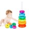 LBAIBB Spin Stack ToysBaby Spinning Toy ABS Plastic and Color Rainbow DesignFocus on Children Educational and Interactive Learnings Stack Toys Suitable for Gifts for Boys and Girls