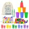 Bmag Counting Bears with Matching Sorting Cups Preschool Math Learning Game with 24 Big Bears 24 Little Bears STEM Educational Learning Activities Gifts for Kids Age 3 4 5 Year Old