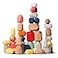 MTTIERY 36PCS Wooden Stacking Rocks Building Blocks Montessori Toys for 3 4 5 year old Stacking Game Sensory Preschool Learning Activities Balancing Stones Birthday Gifts for Kids 35 Easter Basket Stu