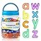 Odoorgames 78 Pcs Translucent Lowercase Letters Learning Toy for Light Table Accessories and Manipulatives