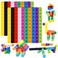 SpriteGru 200PCS Math Linking Cubes Connecting and Counting Snap Blocks for Early Learning Educational Toy for Preschool Kindergarten Homeschool