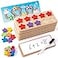 SYNARRY Wooden TenFrame Set Math Manipulatives for Kindergarten Classroom Elementary 1st 2nd Grade Montessori Toys Gifts for 38 Addition and Subtraction Counters Math Games for Kids Ages 68
