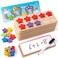 SYNARRY Wooden TenFrame Set Math Manipulatives for Kindergarten Classroom Elementary 1st 2nd Grade Montessori Toys Gifts for 38 Addition and Subtraction Counters Math Games for Kids Ages 68