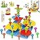 Ggiibro Peg Board Toy set 73Pcs DIY Building Stacking Toys for Kids 36 Years OldSTEM Educational Kids Toy for Brain DevelopmentMontessori Sensory ToysUpgrade Various Foam Board Plastic Lacing String G