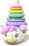 Move2Play Stacking Toy Includes 7 Unique Rings Montessori Development Baby Gift for 1 Year Old Boys Girls Ages 06 9 10 12 18 Months Unicorn Stacker