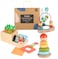 Twefex Wooden Montessori Learning Toys KitBabies Toys Set for 1 Year Old Sensory and Thinking Play kit for Toddlers Boys and Girls 4 in 1 Drop Box Rocking Stacker Bead Maze