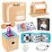 WOODMAM Montessori Toys for Babies 06 Months 9 in 1 Learning Educational Baby Gifts for Newborn 036 Months Includes High Contrast Cards Baby Tissue Box Toy Spinning Drum Teether and More