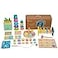 Adena Montessori Play Kit for 1318 Month Baby8 in 1 ToyColorful StackingNesting CupCoin BankCoinsCarrots LidCarrotsPosting LidFlexble StackerBead KitShape PuzzlePoundTap Hammer Bench
