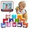 beeqoo Soft Baby Blocks Stacking Building Toys for Babies and Toddlers 12 Pcs No Hole Squeeze Animal Blocks Sensory Teething Toys for Infant 6 Months