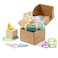 Tiny Land Montessori Baby Toy Set 46 Months Early Learning Motor Skills Development Kit with 4in1 Soft Cloth Book Spinning Rainbow Toy Silicone Blocks and Baby Tissue Box