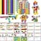 SpriteGru Math Linking Cubes 100 Math Cube Manipulatives with 30 Learning Activities plus 192 Reusable Stickers Number Counting Blocks Snap Linking Math Counters Fun Educational PreK Counting Blocks