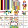 SpriteGru Math Linking Cubes 100 Math Cube Manipulatives with 30 Learning Activities plus 192 Reusable Stickers Number Counting Blocks Snap Linking Math Counters Fun Educational PreK Counting Blocks