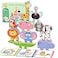 Zeoddler Montessori Toys for Toddlers 10 Pack Wooden Animal Stacking Blocks Sorting Stacking Preschool Learning Activities Gift for Boys Girls