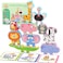 Zeoddler Montessori Toys for Toddlers 10 Pack Wooden Animal Stacking Blocks Sorting Stacking Preschool Learning Activities Gift for Boys Girls