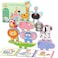 Zeoddler Montessori Toys for Toddlers 10 Pack Wooden Animal Stacking Blocks Sorting Stacking Preschool Learning Activities Gift for Boys Girls