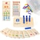 ISMETACU Wooden Montessori Number Blocks for Toddlers Counting Peg Board for Kids Age 3 4 5Preschool Learning ToysIdeal for Kids 3 4 5 Years Old