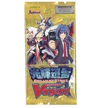 Bushiroad Cardfight Vanguard CFV Game TCG English VGEBT14 Brilliant Strike Booster Pack x 1