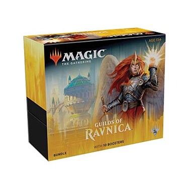 Magic: The Magic The Gathering Guilds of Ravnica Bundle 10 Booster Packs Land Cards 230 Cards Accessories
