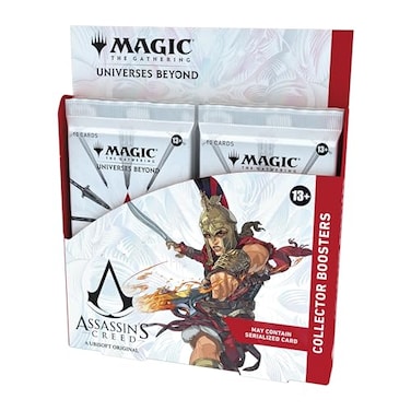 Magic: The Magic The Gathering Assassins Creed Collector Booster Box 12 Collector Boosters 10 Cards in Each Pack Collectible Trading Card Game for Ages 13