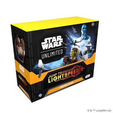 Asmodee Star Wars Unlimited TCG Jump to Lightspeed PRERELEASE Box Includes 6 Booster Packs Ages 12 2 Players 20 Minute Playtime