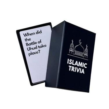 Salam Store Islamic Trivia Card Game 100 Questions in 4 Categories Educational Family Game Perfect Eid Gift and Ramadan Gift for Muslims