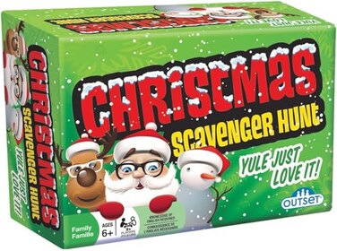 Outset Media Christmas Scavenger Hunt Game Includes 220 Cards with Holiday Themed Objects Found Both Inside and Outside The Home Ages 6