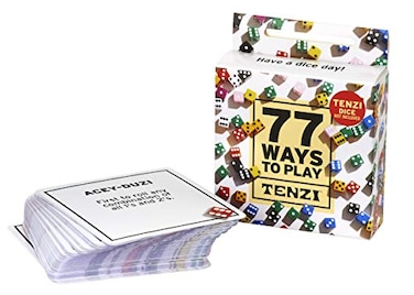 TENZI 77 Ways to Play The Addon Card Set for the Dice Party Game Ages 7 to 97