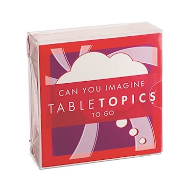 TableTopics Can You Imagine to Go Conversation Cards for Kids to Share Their Ideas 40 Engaging Questions for Quality Family Time Take Anywhere Stocking Stuffer