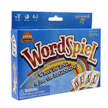 PlayMonster Set WordSpiel Card Game Make A Word Using Part of the Word Before Family Fun Game Night For Ages 8