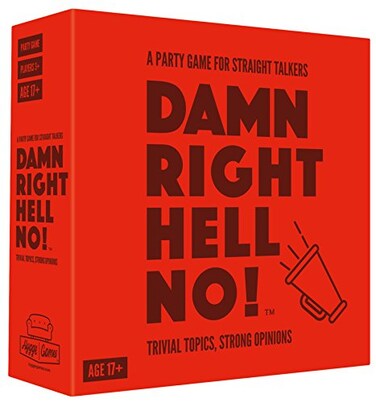 Hygge Games Damn Right Hell no A Party Game for Straight talkers Red