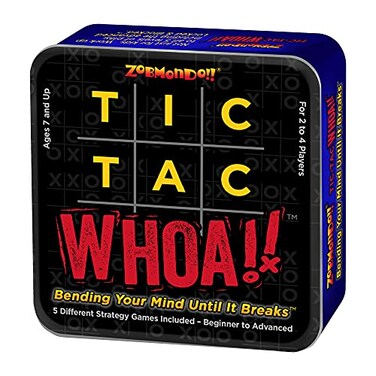Zobmondo!! Zobmondo Tic Tac Whoa 5in1 Tic Tac Toe Card Game Fun for Families and Kids
