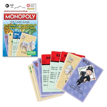 Winning Moves Monopoly The Card Game Rummy Style Card Game Version of The Worlds Most Famous Game for 2 to 4 Players Ages 8