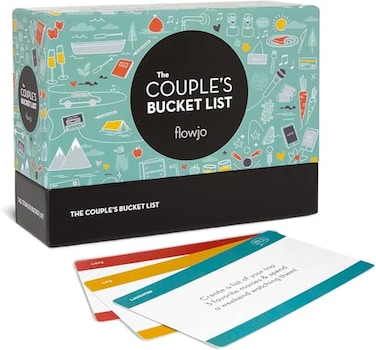 Flowjo Couple Bucket List Games for Game Night Couples Games Card Games with 100 Original Date Night Ideas His and Hers Fun Games Ideal for Reconnecting Newlyweds