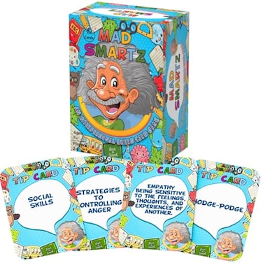 Thought-Spot ThoughtSpot Mad Smartz Anger Management Social Skills Game for Kids Teens Impulse Control CBT Tool for Emotional Regulation for Home School or Therapy Autism ADHD MustHave