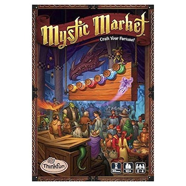 ThinkFun Mystic Market Strategy Card Game For 24 Players Ages 10 and Up An Exciting Fast Paced Game Perfect for Both Families and Gamers Multi